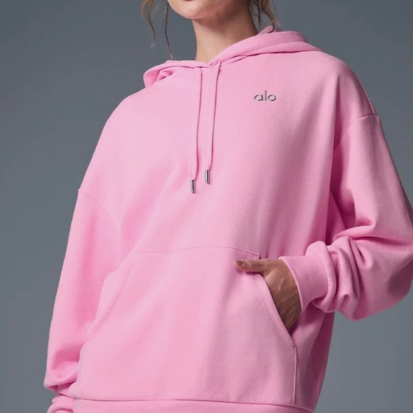 ALO Yoga Accolade Sweet Pink Hoodie - Picture 1 of 4